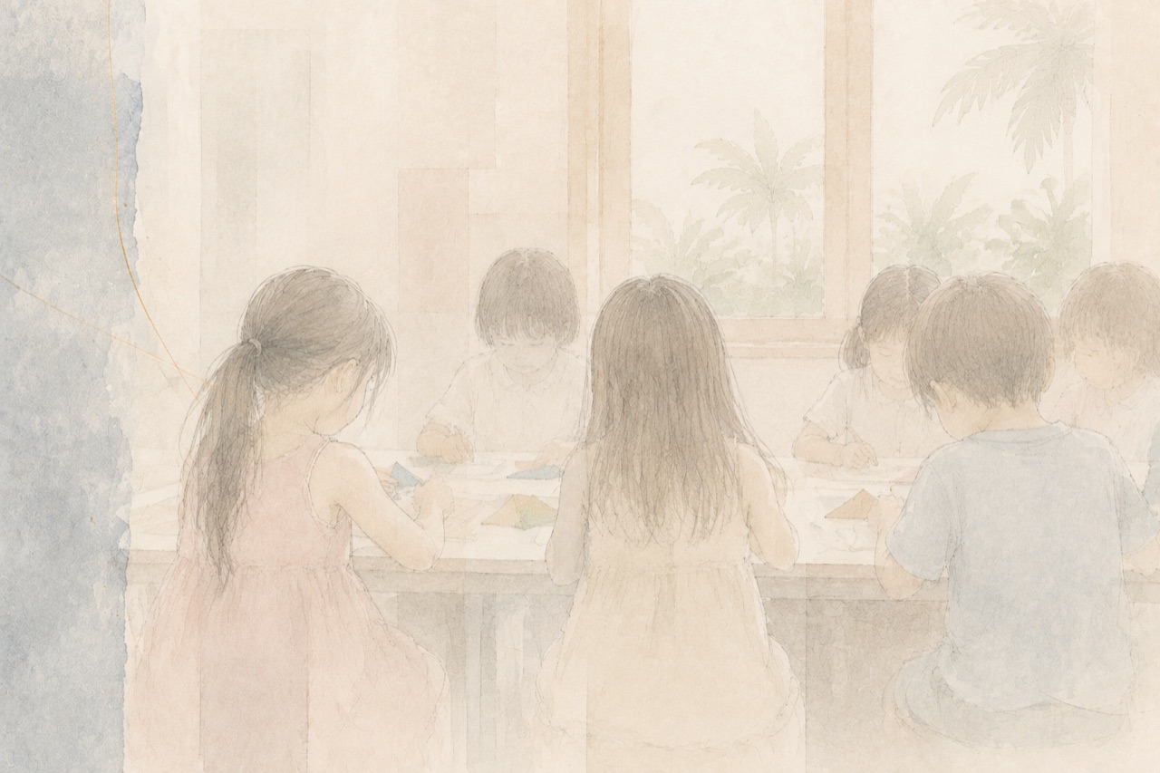 PHASE1 現地の幼稚園で過ごす場面